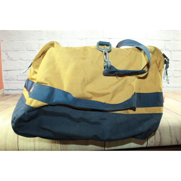 LL Bean Mountain Classic Cordura Duffle Antique Gold Navy Size Large - Picture 5 of 14